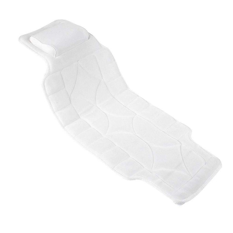 Full Body SPA Bath Pillow Mat with 10 Suction Cups