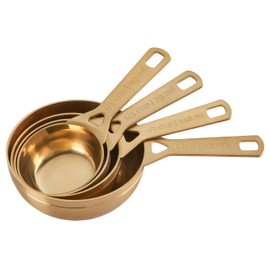 Le Crueset Measuring Cups, Gold, Set of 4 (1,1/2,1/3,1/4 cups)