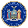 Kiwi Gifts New York State Seal Emblem - 3 Pack Circle Stickers 3 Inch - USA America
