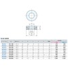 Nabeya (nabeya) Spherical Washer SW8 M