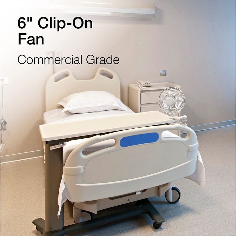 Air King Clip Fan, 6 inch, White