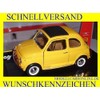 Fiat 500f 500F Yellow 1/24 Bburago Burago Model Car Model