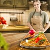 Acacia Rect. Herringbone design Chopping board, side grooves, deep well,