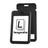 1 Pack Sliding ID Badge Holder with Clear Window Black