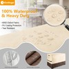Outdoor Bar Table Set Cover, 84"L x 48"W x 48"H,Beige&Brown