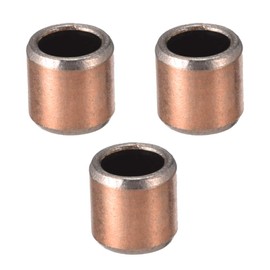 sourcing map Sleeve Bearing 4mm Bore x 6mm OD x 6mm Length Plain Bearings Wrapped Oilless Bushings 3pcs