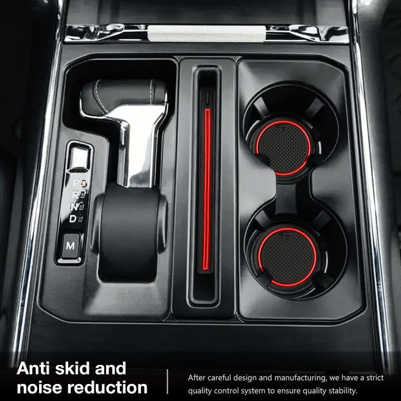Auovo Cup Holder Insert Liners for Ford F150 Accessories 2023