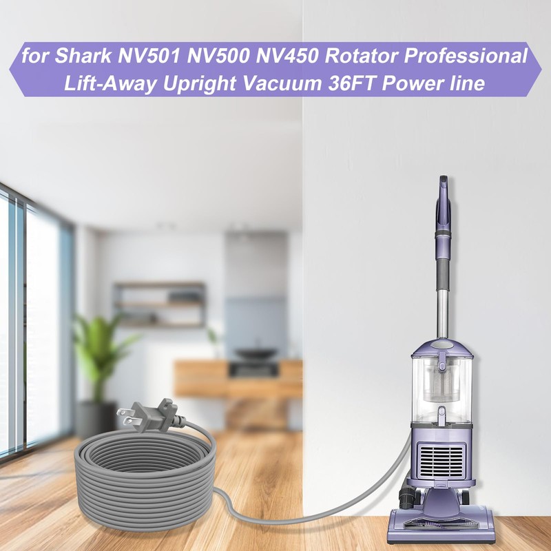 36ft Upright Vacuum Cleaner Replacement Cord for Shark Bissell Hoover