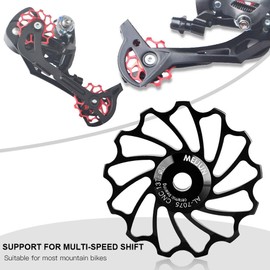 Tbest Sram Shift Wheels 11 Speed ie, Ceramic Rear Derailleur, Bicycle Rear Derailleur Pulley, Bicycle Ceramic Bearing, Bicycle Guide Roller, 11T/13T Rear Pulley for Road Bike