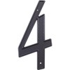 Stone Harbor Hardware Traditional House Number, #4, 4 Inches, Matte