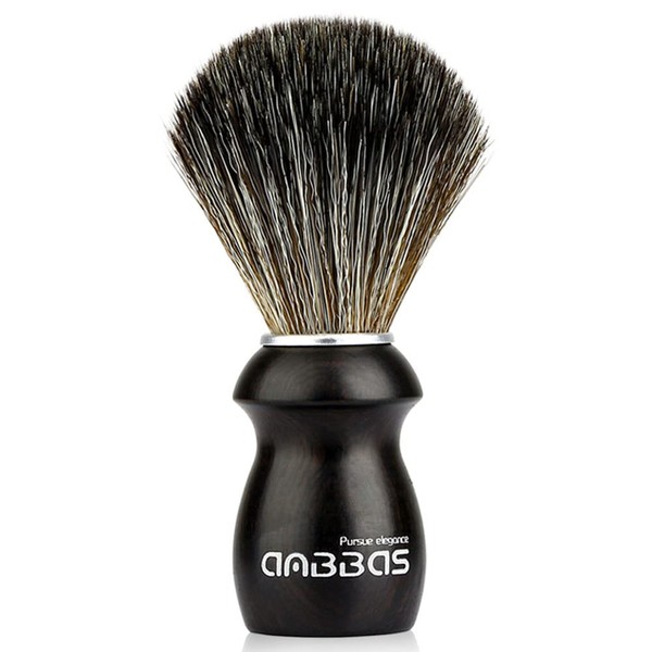 Anbbas Synthetic Shaving Brush with Wooden Handle,Lathering Well with All
