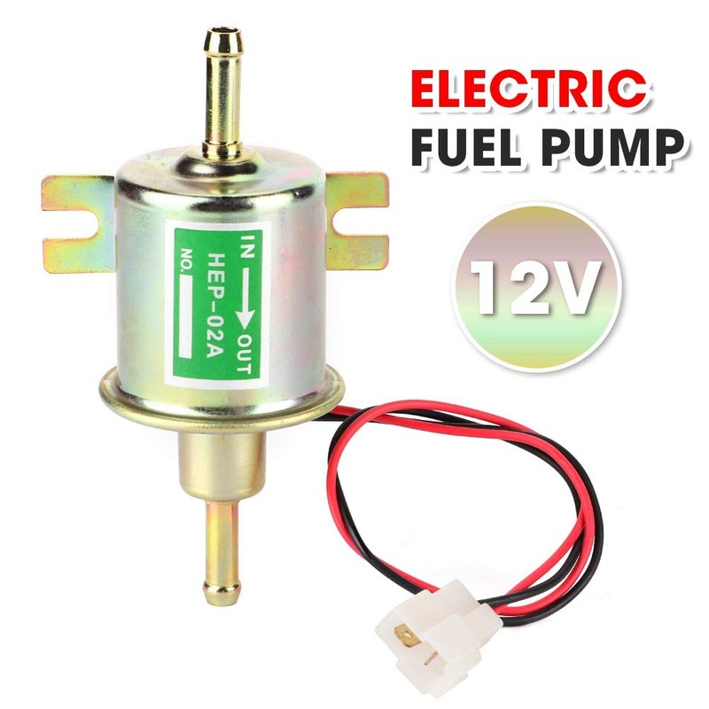 HEP-02A Universal High Performance Fuel Pump Metal Low Pressure Screw