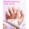 MORGLES 500 Pcs Clear Acrylic Nail Tips Square Full Cover