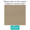 Pillow Perfect Pompeii Solid Indoor/Outdoor Wicker Patio Sofa/Swing Cushion Tufted,