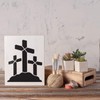 Three Crosses Stencil Template - Reusable Stencils for Painting in