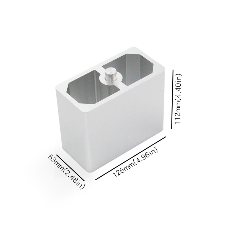 WSAGFB 4 Inch Aluminum Leaf Spring Lowering Block-Universal, Versatile for