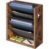 Creso hom Hanging Wall File Organizer, 6 Tier Wood Wall
