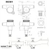 GOTOH NEW Gotoh SG381-AB07 MGT Locking Tuners 6 in line