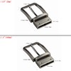 DJCAIZYY 1 3/8" (35mm) Reversible Belt Buckle Replacement Belt Buckle