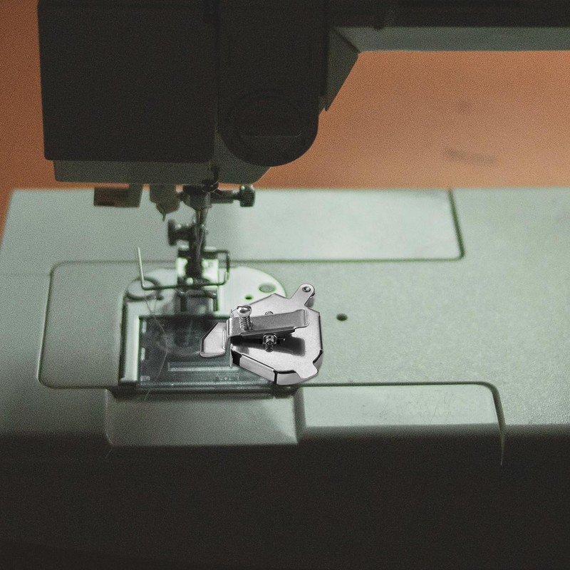Multi-Purpose Magnetic Seam Guide for Sewing Machine with Threader, Stainless
