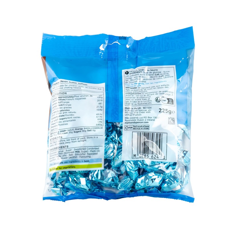 M&S Double Devon Toffees, Creamy & Chewy Individually Wrapped Butter
