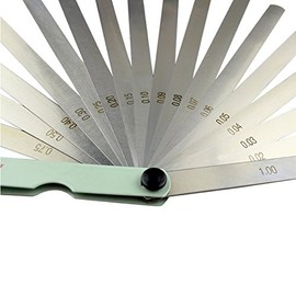 AHL 17 Blade 0.02-1mm Metal Feeler Gauge Measuring Tool 200mm