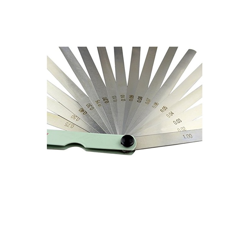 AHL 17 Blade 0.02-1mm Metal Feeler Gauge Measuring Tool 200mm