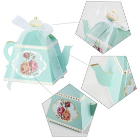 Allbusky 30PCS Vintage Paper Candy Box, Wedding Favour Boxes, Teapot Shape Party Gift Box, Party Packs Party Decorations for Baby Shower Wedding Party New Year