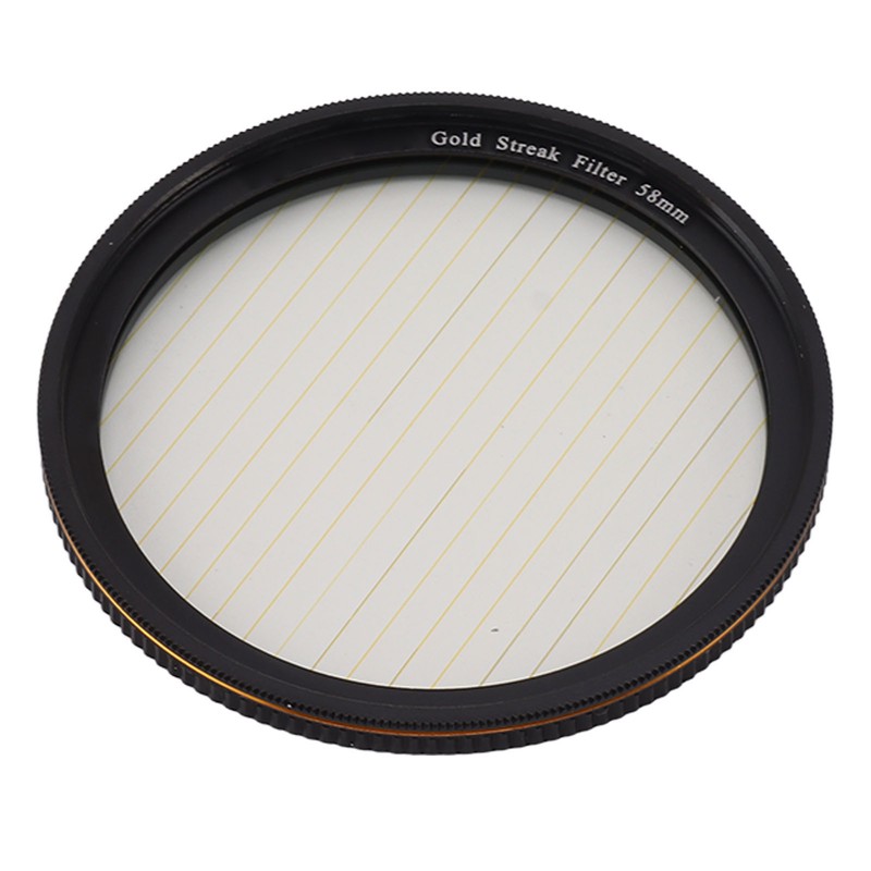 Gold Streak Filter Light Flare Effect Filter Optical Glass Camera