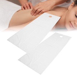 Spa Massage Bed Sheet, 2Pcs Reusable Waterproof Oil Resistant Soft Cotton Beauty Salon Table Cover Sheets With Bed Hole, 200 X 75cm / 78.7 X 29.5In(White)