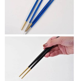 Cesa Beams Chopsticks and Chopsticks Set, Stylish, Stainless Steel, Cutlery Set, Scandinavian Wedding Gift, Tableware, Gift, 8.7 inches (22 cm), Japanese Style, Western, Family, Petite Gift, Ginmaru,
