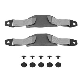 OTOTEC 1 Pair Adjustable Hole Shoes Back Strap Shoelaces Canvas Removable Laces with Fixed Buckle Compatible wit Croc shoes 23.3cm/33.7cm Grey