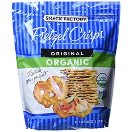 Snack Factory Pretzel Crisps, Original ORGANIC, 28 oz Bag