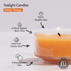 HYOOLA Scented Tealight Candles - Clear Cup - Winter Orange