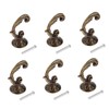 Mgoodoo Pack of 6 Vintage Coat Hooks, Door Hooks, Vintage