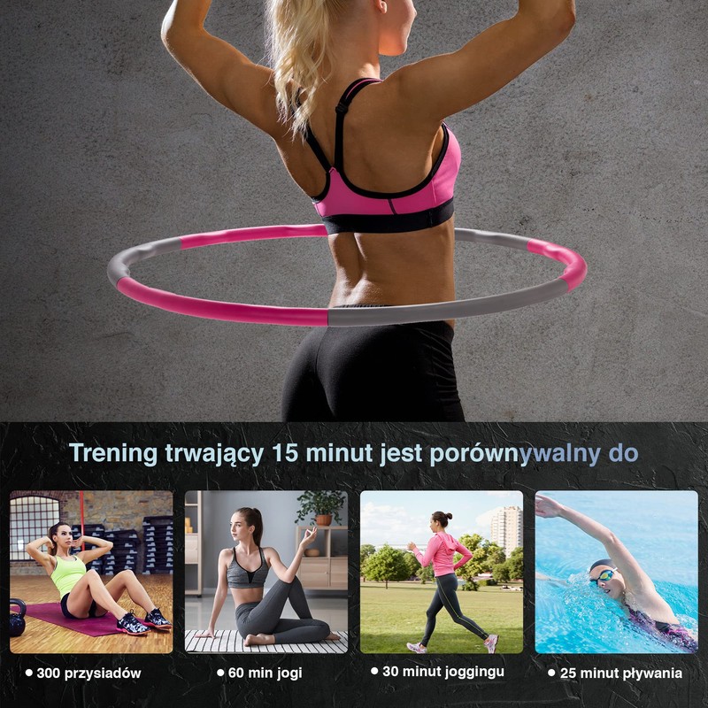 Ultrasport Hula Hoop, for Strengthening The Back and Abdominal Muscles,
