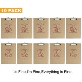 Clipboards for Classroom Wood Clipboard,10 Pack 12.5 x 9 Inch,Clip Boards 8.5x11 Inch Paper,Clipboards Bulk with Metal Clip,Hardboard ClipBoard for Kids Teacher and Nurse