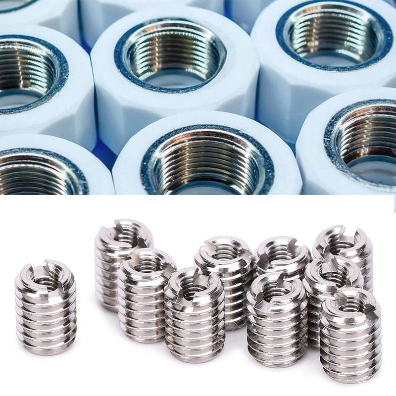 Threaded Insert Reducing Nut, M3 x 0.5 Female Thread and