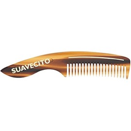 Suavecito Deluxe Handle Beard Comb Amber Men's Styling Combing