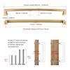 1 Pack Cabinet Handles-Champagne Bronze 18"/457mm Screw Spacing Drawer Handles