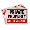 No Trespassing Signs Private Property - 10 x 7 Inch