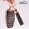 EKALA for Hyundai Key Fob Cover with Leather Key Fob