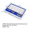 NINDEJIN 1060pcs 12.9 Grade Carbon Steel M2 M3 M4 M5