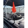 Orange Safety Flag For Boat or Boat Tower (Window Mount)