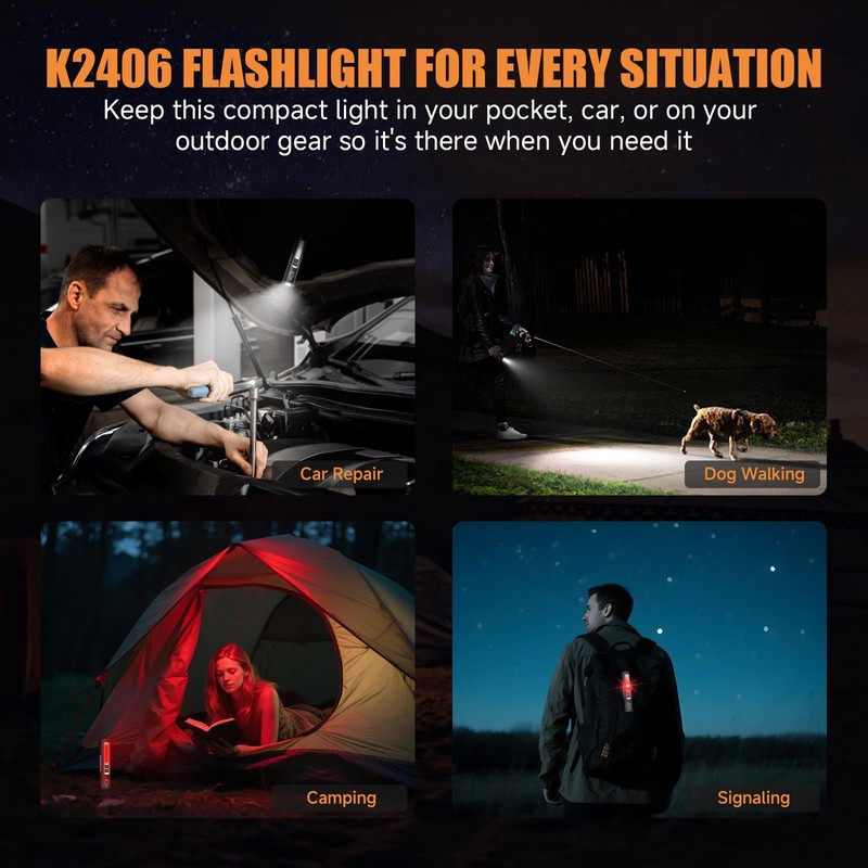 Rechargeable Magnetic Small Flashlights High Lumens - Super Bright Powerful