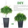 QIANYUN Fake Hanging Plant- UV Resistant Plastic Plants for Bedroom