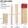 Juegoal Kubb Backyard Game Set, Wooden Block Tossing Game Set