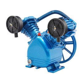 CUBELLIN 3HP Air Compressor Pump 115PSI 2200W Twin Cylinder Air Compressor V-Type Pump Head Replacement Portable Air Compressor Head for Industrial, Home Use