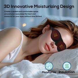 Moisture Chamber Glasses for Dry Eyes, Soft Sleep Mask for Dry Eyes Soft Sleep Goggles Reusable Sleep Mask Lightweight Eye Mask