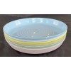 IKEA Kids Plates 7.5" Mixed Colors High Sides Unbreakable Plastic